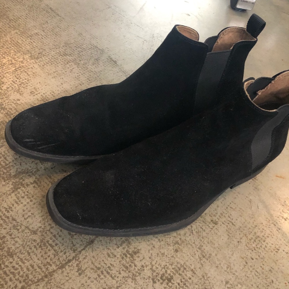 Black suede Aldo Chelsea Boots